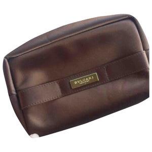 Bvlgari brown cloth travel bag