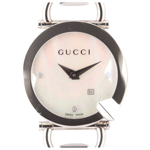 Gucci silver steel watch