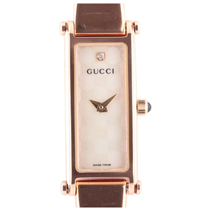 Gucci pink steel watch