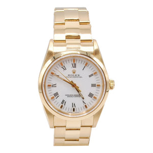 Rolex oyster perpetual 34mm gold yellow gold watch
