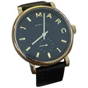 Marc Jacobs black steel watch