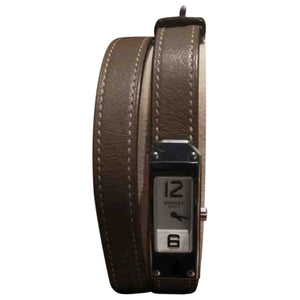 Hermès kelly ii grey steel watch
