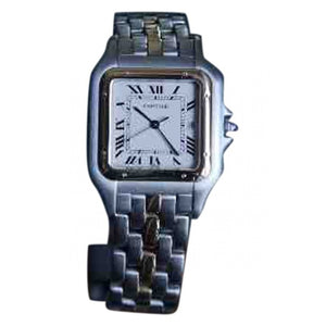 Cartier panthère silver gold and steel watch