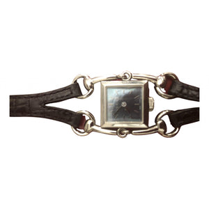 Gucci signora black steel watch