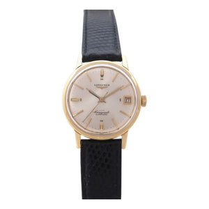 Longines conquest  gold yellow gold watch