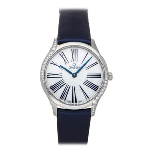 Omega de ville  white steel watch