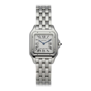 Cartier panthère silver steel watch