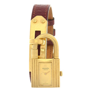 Hermès kelly gold gold plated watch