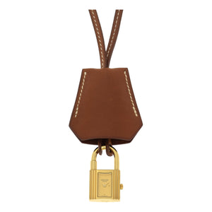 Hermès kelly brown gold plated watch