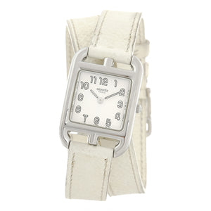Hermès cape cod white steel watch