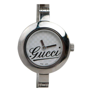 Gucci silver steel watch