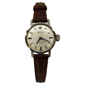 Rolex brown steel watch