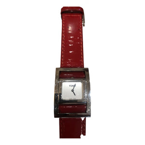 Fendi red steel watch