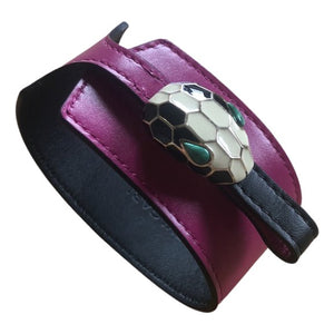 Bvlgari pink leather bracelets