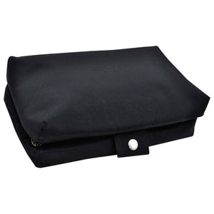 Bvlgari black polyester clutch bag