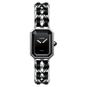 Chanel black steel watch