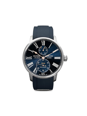 Ulysse Nardin - Farfetch Exclusive Marine Torpilleur 42mm - men - Rubber/Titanium/stainless steel - One Size - BLUE
