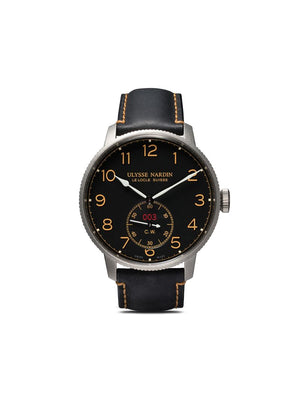 Ulysse Nardin - Marine Torpilleur Limited Edition 44mm - men - stainless steel/Calf Leather - One Size - BLACK DIAL