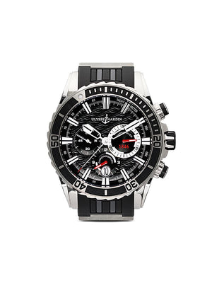 Ulysse Nardin - Diver Chronograph 44mm - men - Rubber/stainless steel/Titanium - One Size - BLACK