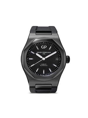 Girard Perregaux - Laureato 42mm Ceramic - men - Rubber/Brass/ceramic - One Size - BLACK