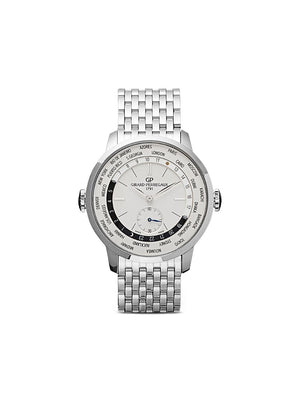 Girard Perregaux - 1966 WW.TC 40mm - men - stainless steel/Brass - One Size - WHITE