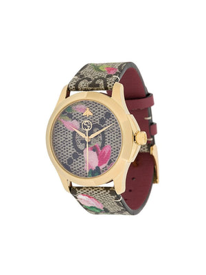 Gucci - G-Timeless 38mm watch - men - Brass/Leather - One Size - NEUTRALS
