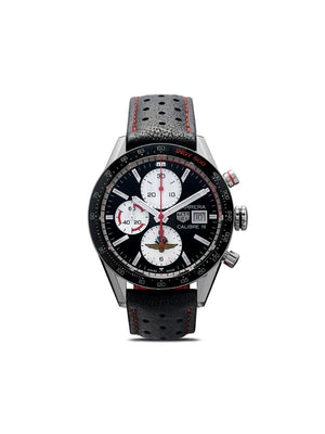 Tag Heuer - Carrera Indy 500 41mm - men - Rhodium Plated Brass/Steel/Sapphire Glass/ceramic - One Size - METALLIC