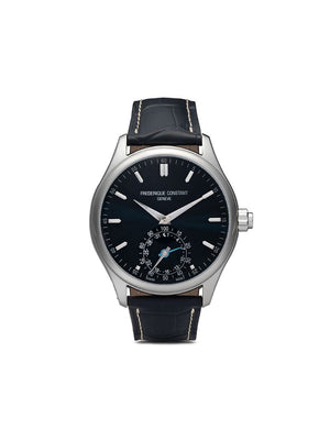 Frédérique Constant - Horological Smartwatch Gents Classics 42mm - men - Calf Leather/Sapphire Glass/stainless steel - One Size - Navy-blue dial wi...