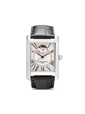 Frédérique Constant - Classics Carrée Automatic 33mm - men - Calf Leather/Sapphire Glass/stainless steel - One Size - WHITE