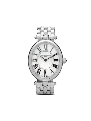 Frédérique Constant - Classic Art Déco Oval 30 x 25mm - women - Sapphire Glass/stainless steel/Mother of Pearl - One Size - WHITE
