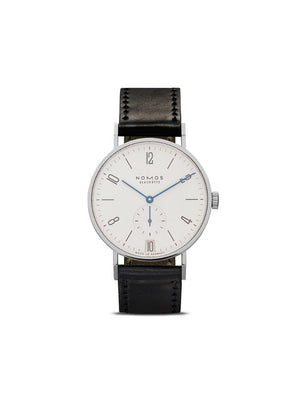 NOMOS Glashütte - Tangente Date 38mm - men - Horse Leather/Sapphire Glass/stainless steel - One Size - white, silver-plated