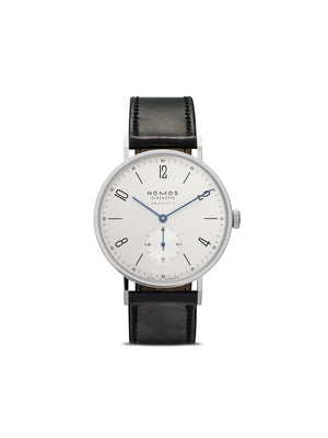 NOMOS Glashütte - Tangente Neomatik 39mm - men - Horse Leather/Sapphire Glass/stainless steel - One Size - white, silver-plated