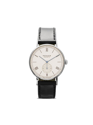 NOMOS Glashütte - Ludwig 38mm - men - Horse Leather/Sapphire Glass/stainless steel - One Size - white, silver-plated