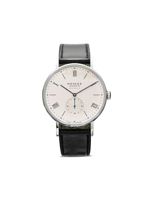 NOMOS Glashütte - Ludwig Neomatik Date 41mm - men - Horse Leather/Sapphire Glass/stainless steel - One Size - white, silver-plated