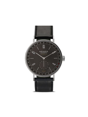 NOMOS Glashütte - Tangente Neomatik Update Ruthenium 41mm - men - Horse Leather/stainless steel/Sapphire Glass - One Size - ruthenium-plated