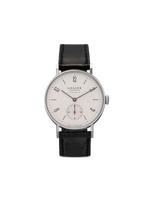 NOMOS Glashütte - Tangente Neomatik 35mm - women - Horse Leather/Sapphire Glass/stainless steel - One Size - white, silver-plated