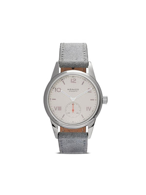 NOMOS Glashütte - Club Campus 36mm - women - Leather/stainless steel/Sapphire Glass - One Size - white, silver-plated