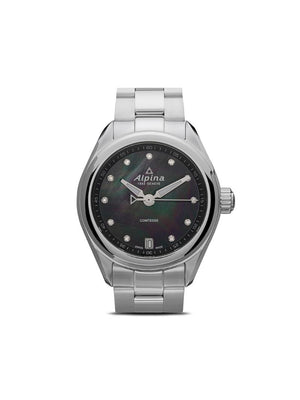 Alpina - Comtesse 34mm - women - stainless steel/Mother of Pearl/Sapphire Glass - One Size - BLACK
