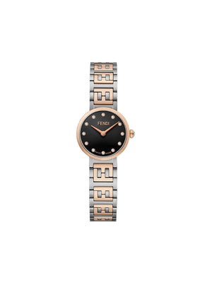 Fendi - Forever Fendi monogram watch - women - Steel/Diamond - One Size - SILVER