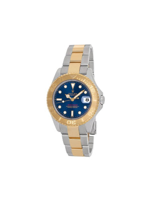 Rolex - 1999 pre-owned Yacht-Master 40mm - unisex - 18kt Yellow Gold/stainless steel - One Size - BLUE