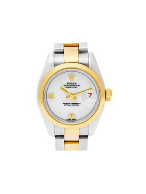 Rolex - 2004 pre-owned Datejust 26mm - women - Diamond/stainless steel - One Size - WHITE