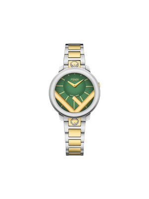 Fendi - Run Away watch - women - stainless steel - One Size - Green