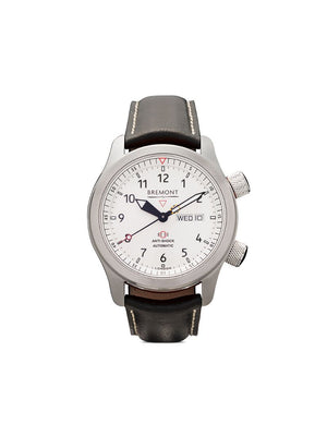 Bremont - MBII White 43mm - men - Leather/metal/stainless steel/Sapphire Crystal - One Size - WHITE