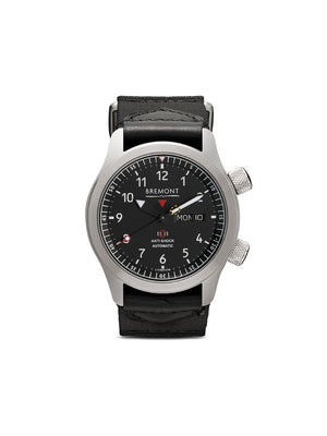 Bremont - MBII Black 43mm - men - metal/stainless steel/Fabric/Sapphire Crystal - One Size - BLACK