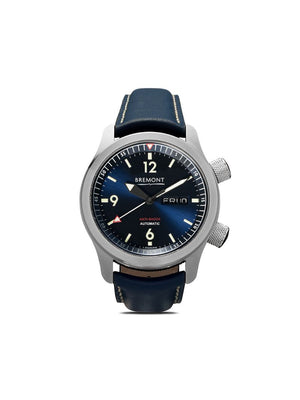 Bremont - U-2 Blue Pilot 43mm - men - Leather/metal/stainless steel/Sapphire Crystal - One Size - BLUE