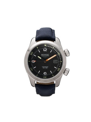 Bremont - Argonaut 42mm - men - metal/stainless steel/Fabric/Sapphire Crystal - One Size - BLACK