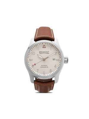 Bremont - Solo White 43mm - men - Leather/metal/stainless steel/Sapphire Crystal - One Size - WHITE