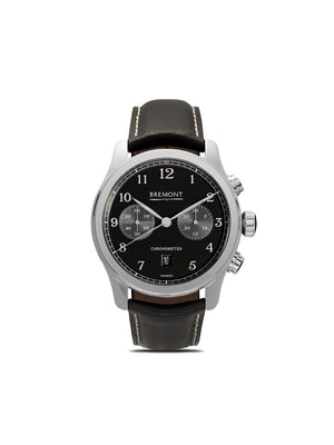 Bremont - Al1-C Black 43mm - men - Leather/metal/stainless steel/Sapphire Crystal - One Size - BLACK
