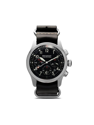 Bremont - ALT1 -P2 Black 43mm - men - metal/stainless steel/Sapphire Crystal/Leather - One Size - BLACK