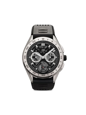 Tag Heuer - Connected watch 45mm - men - Rubber/stainless steel/Sapphire Crystal - One Size - BLACK
